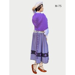 Conjunto aldeano con toquilla lila mujer M75 - 7