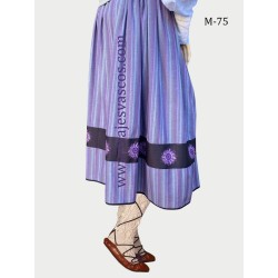 Conjunto aldeano con toquilla lila mujer M75 - 9