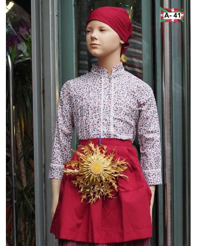 Traje vasco conjunto completo niña A41 - 7