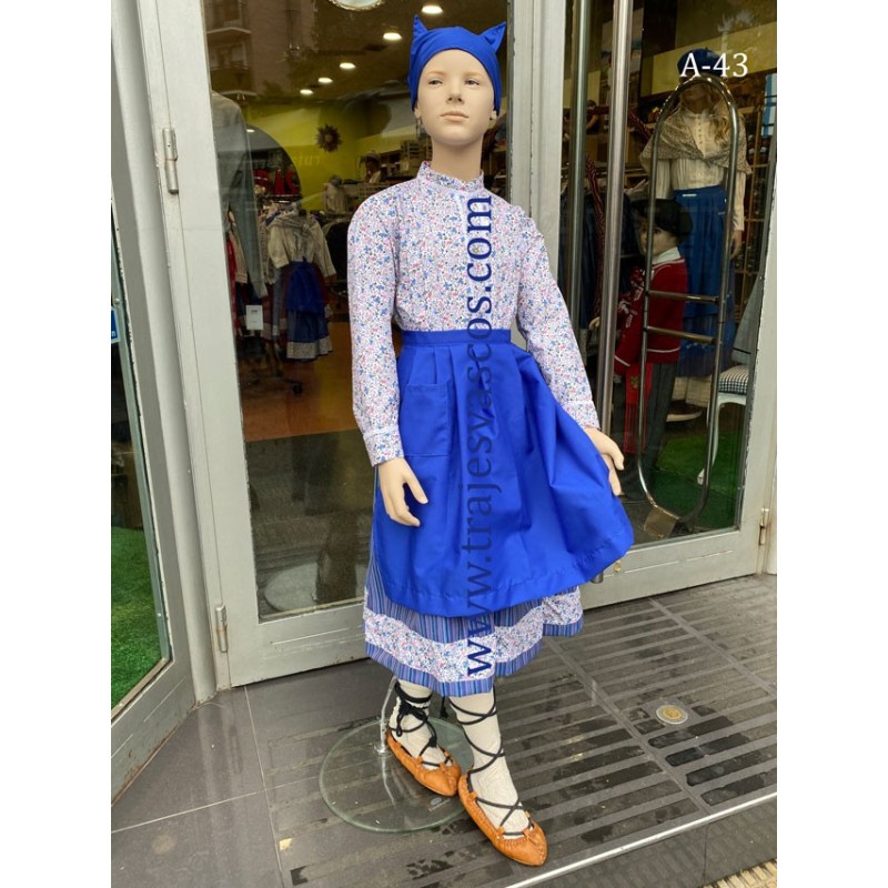 Conjunto ropa vasca para niña azul A 43 - 1