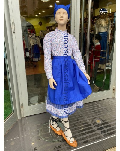 Conjunto ropa vasca para niña azul A 43 - 1