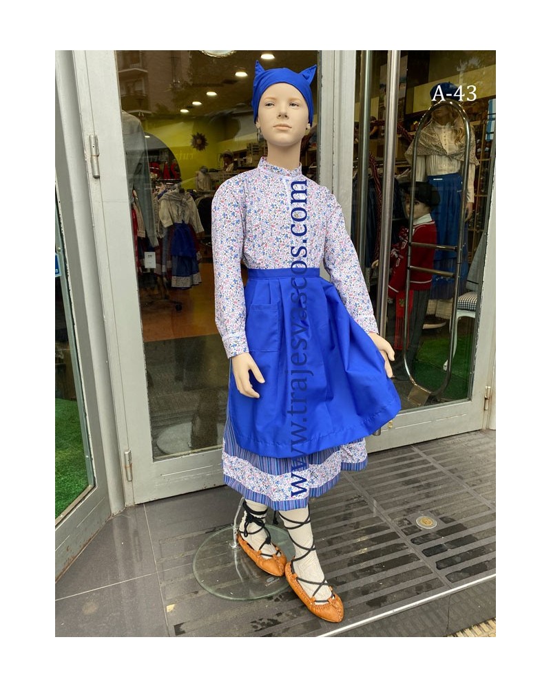 Conjunto ropa vasca para niña azul A 43 - 1