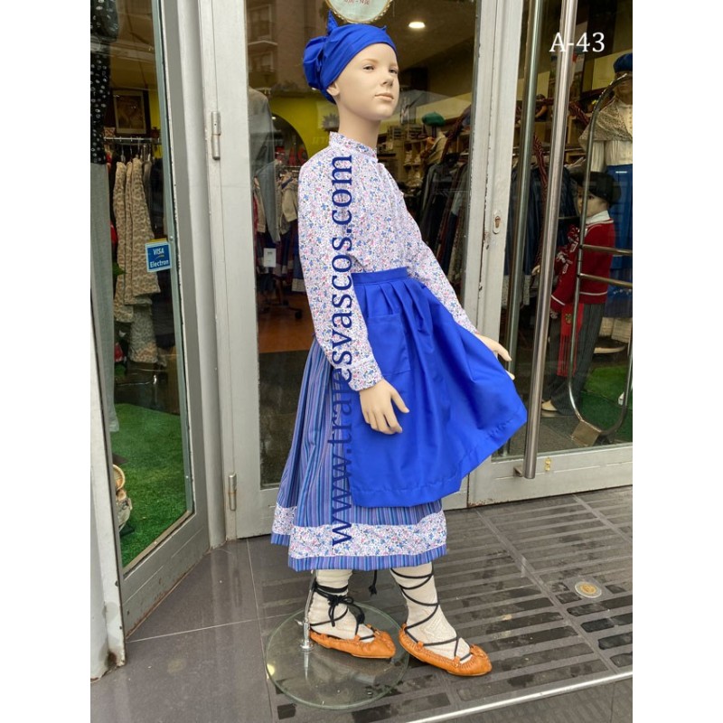 Conjunto ropa vasca para niña azul A 43 - 3