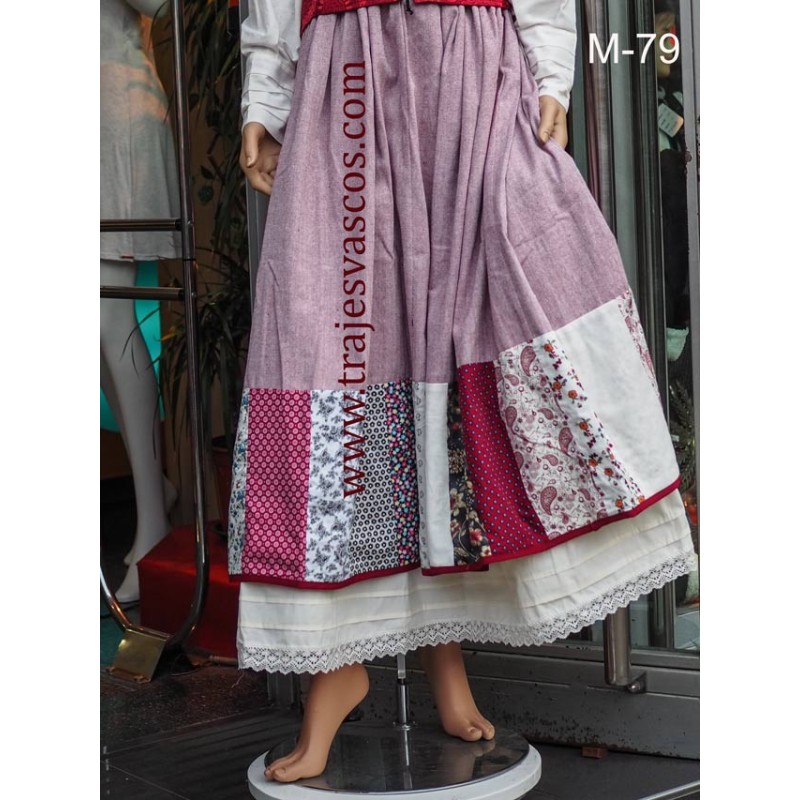 Traje vasco con tokilla granate M-79 - 9