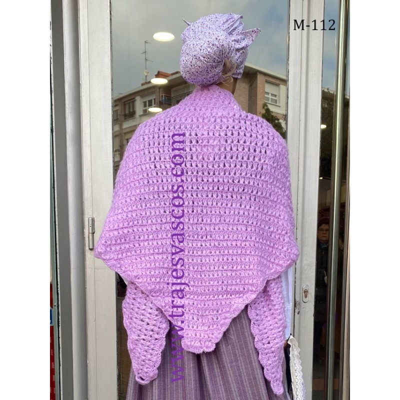 Toquilla vasca lila de brazos M 112 - 1