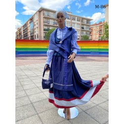 Traje regional vasco azul para mujer  M86 - 1