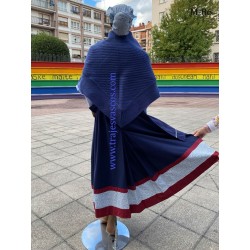 Traje regional vasco azul para mujer  M86 - 11