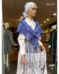 Toquilla azul de pico vasca M117