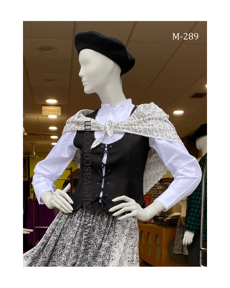 Korpiño aldeana negro ondas mujer M289 - 1