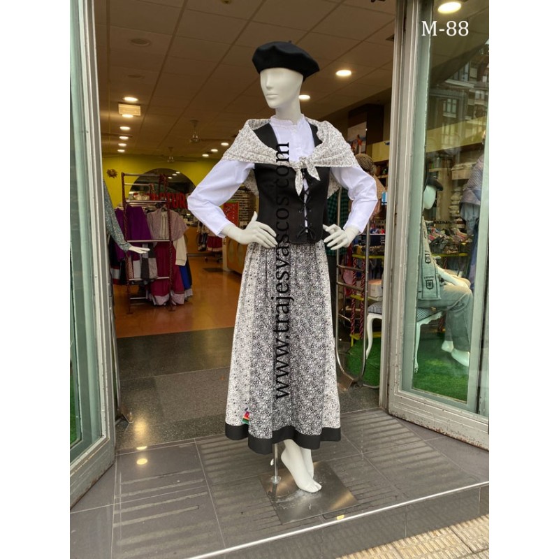 Traje de flores vasco clásico diseño actual M88 - 3