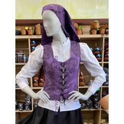 Conjunto vasco tradicional en colores morados M91 - 9