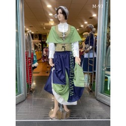 Euskal jantzia verde de mahon para mujer m93 - 3