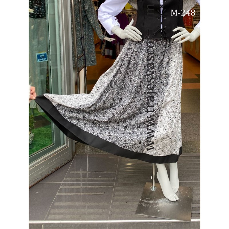 Falda de motas nuevo diseño con flores M248 - 1