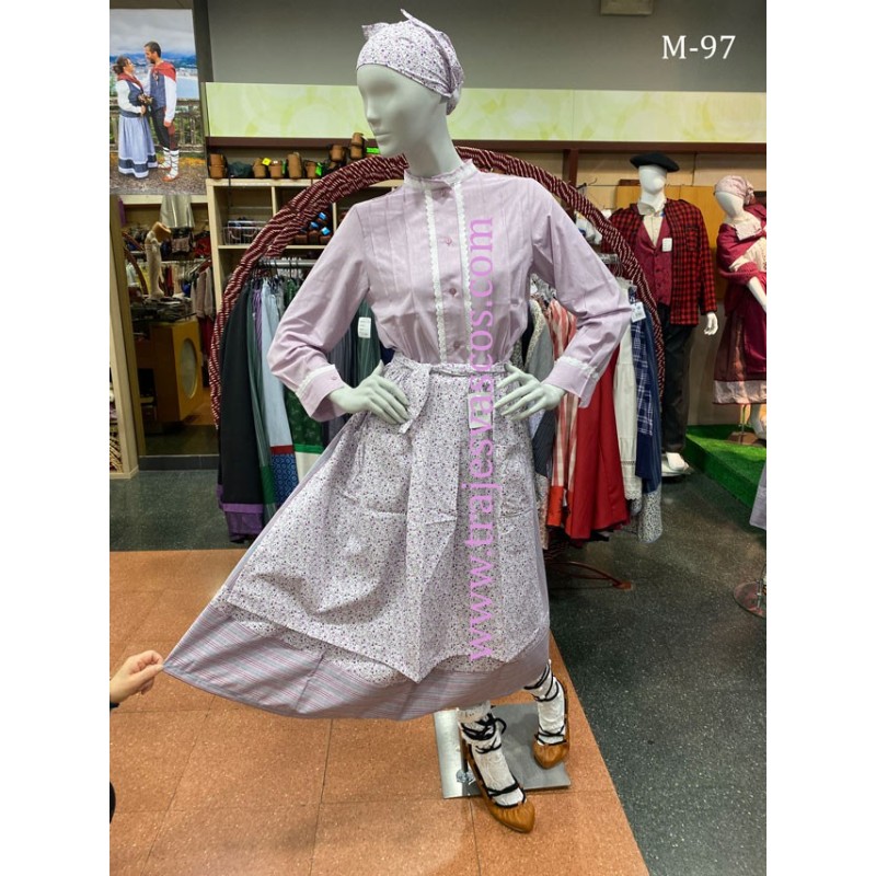 Conjunto euskal jantzia rosa mujer M97 - 3