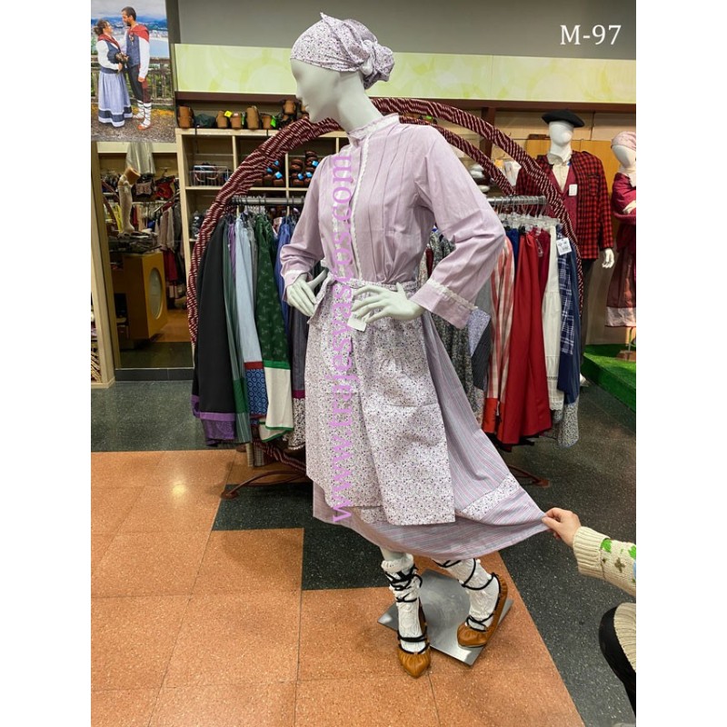 Conjunto euskal jantzia rosa mujer M97 - 5