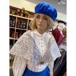 Traje vasco azul baserritarra con laburu mujer M98 - 7