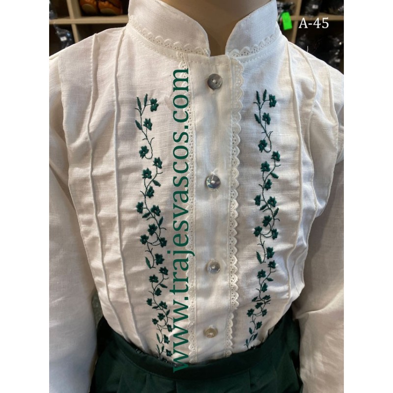 Euskal jantzia berdea neskentzat A45