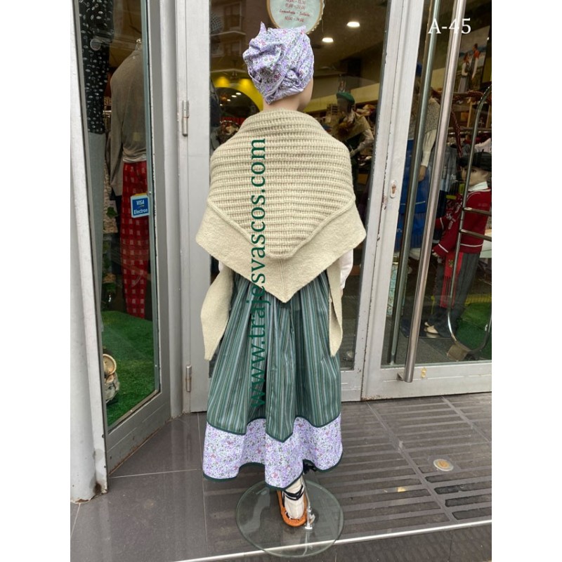 Euskal jantzia berdea neskentzat A45