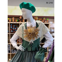 Korpiño euskal jantzia de ondas verde para mujer M290 - 1
