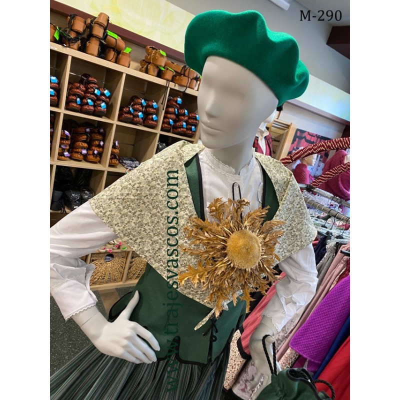  Emakumeentzako korpiño berdea euskal jantzia M290 - 6