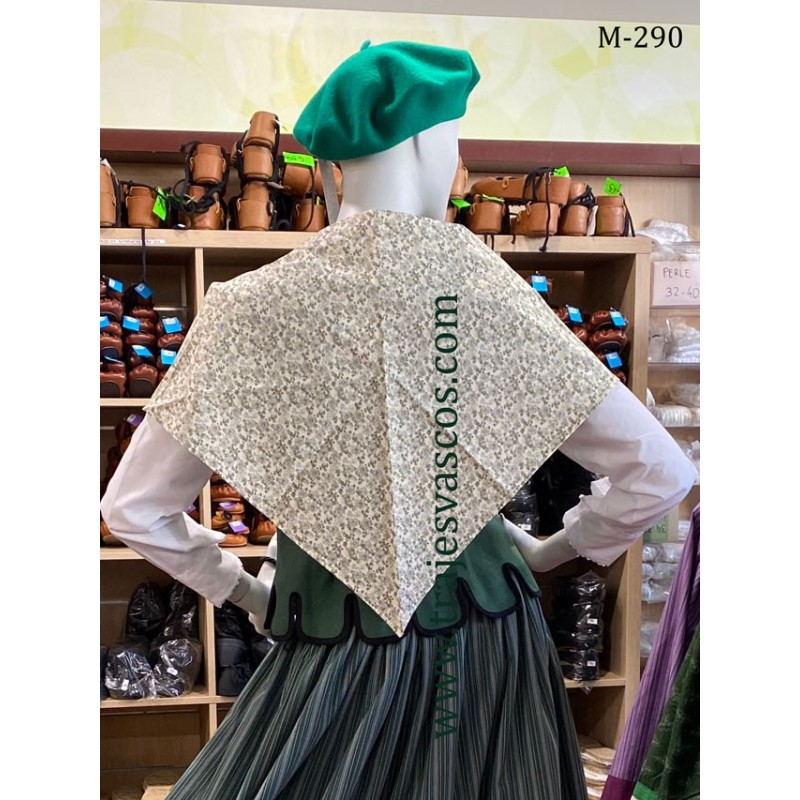  Emakumeentzako korpiño berdea euskal jantzia M290 - 8