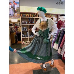 Korpiño euskal jantzia de ondas verde para mujer M290 - 9