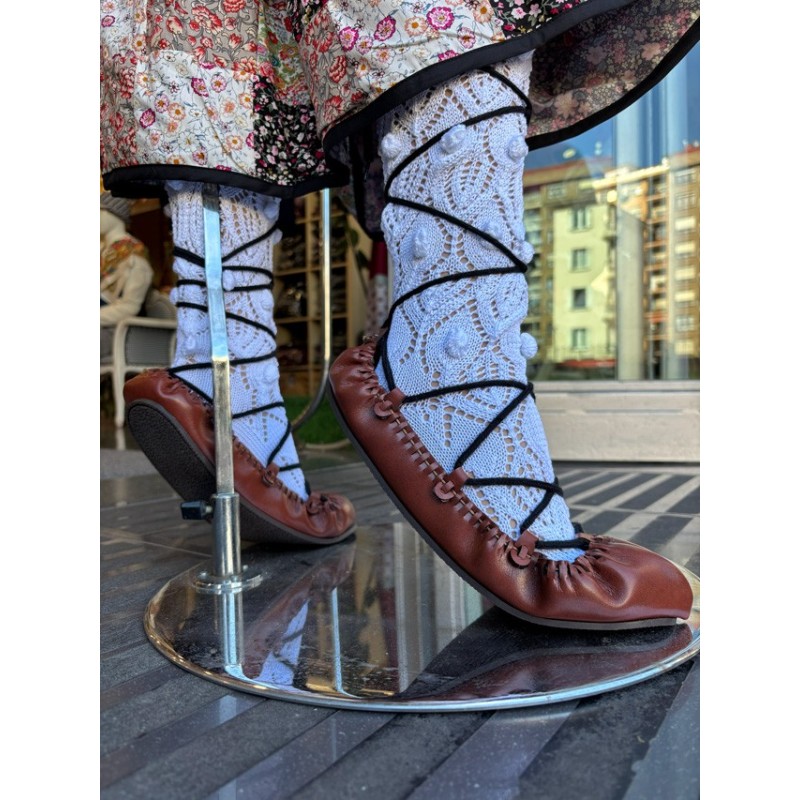 Medias de garbanzo tradicionales para traje vasco y danzas M349