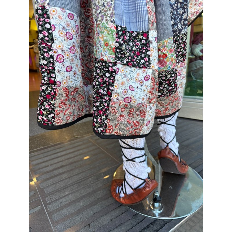Falda patchwork tradicional para traje vasco de mujer M254
