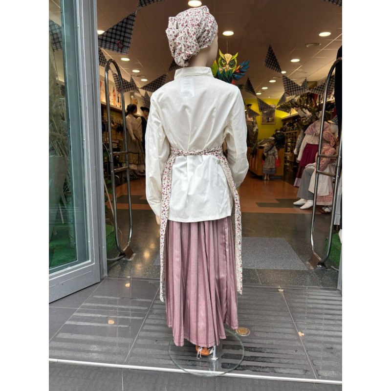 Conjunto traje vasco niña flores A46