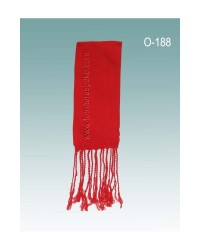 Gerriko rojo tradicional cinturón vasco con flecos O188