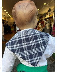 Haurrentzako oinarrizko euskal zapi urdina koadro klasikoak A144