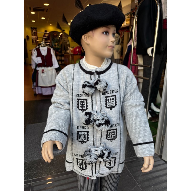 Haurrentzako artilezko euskal jaka tradizionala