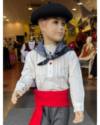 Camisa blanca bordada para niño O231