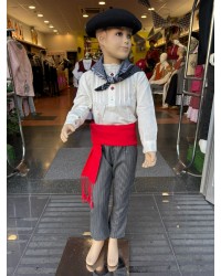 Camisa blanca bordada para niño O231