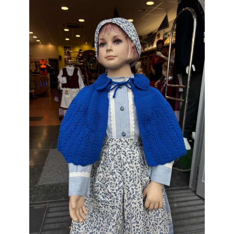 Toquilla tradicional niña en color azul