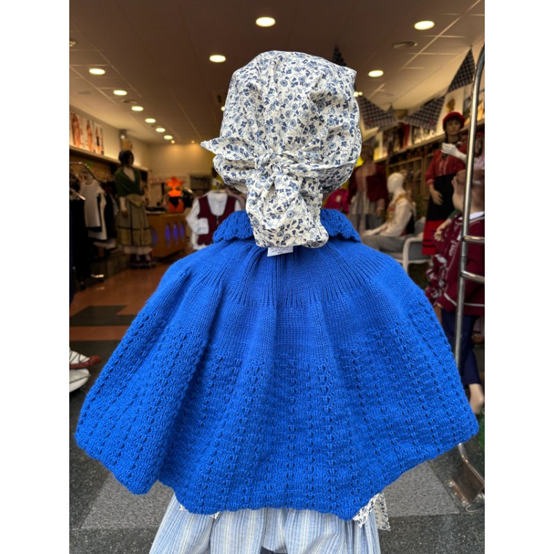 Toquilla tradicional niña en color azul