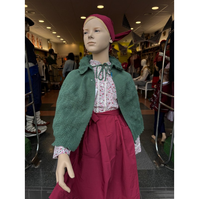 Neskatoen tokila tradizionala kolore berdean