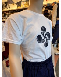 Camiseta Infantil con Lauburu Azul  Ropa Tradicional Vasca