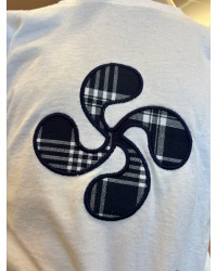 Camiseta Infantil con Lauburu Azul  Ropa Tradicional Vasca