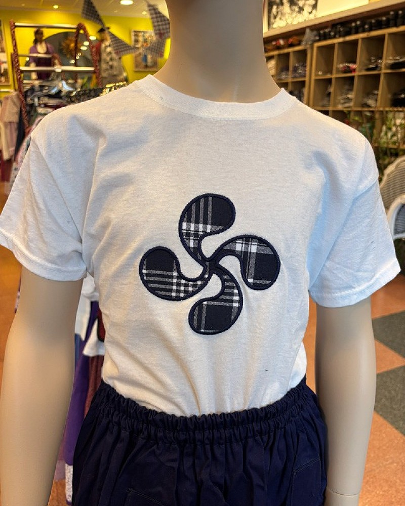 Pack traje vasco de niña con chaqueta mendigozal azul marino