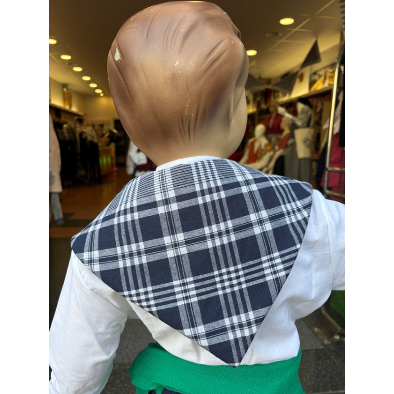 Pack traje vasco de niña con chaqueta mendigozal azul marino