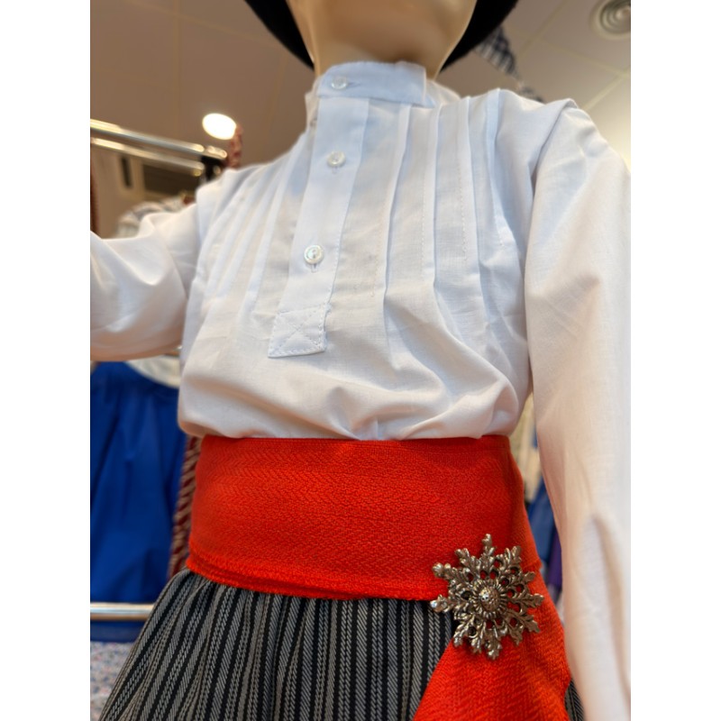 Alkondara edo brusa zuria mutilarentzat O233