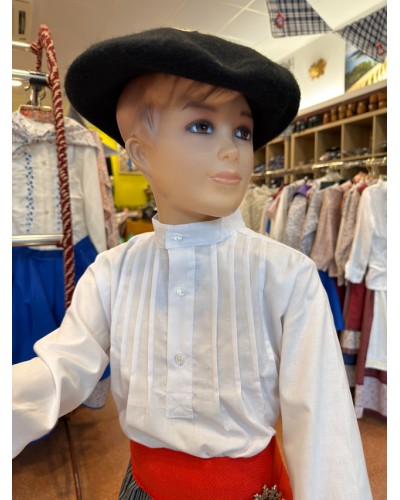 Alkondara edo brusa zuria mutilarentzat O233