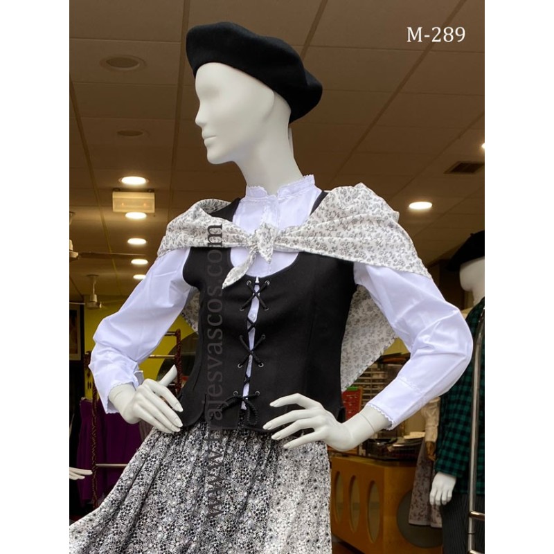 Korpiño aldeana negro ondas mujer M289 - 1