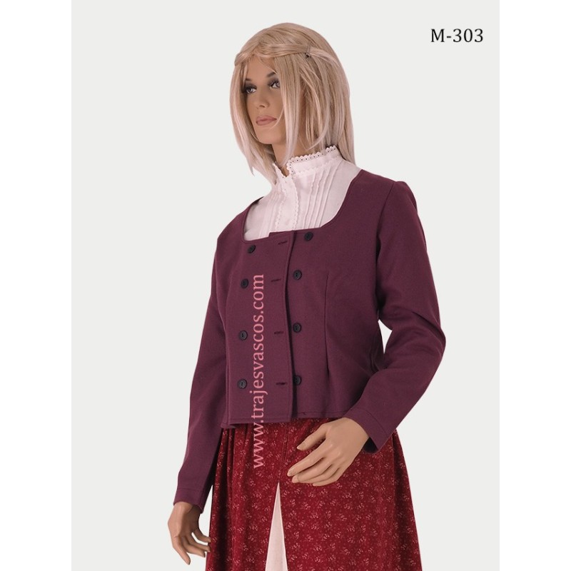 Chaqueta para trajes vascos de color lila M303 - 3