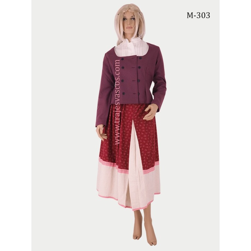 Chaqueta para trajes vascos de color lila M303 - 7