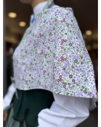 Pañuelo vasco estampado floral verde para traje tradicional
