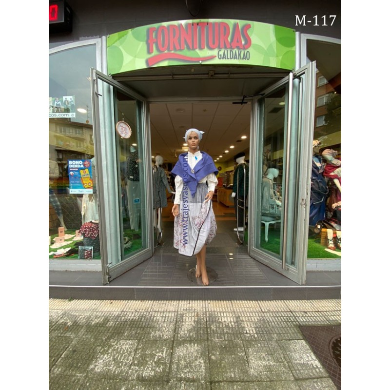 Toquilla azul de pico vasca M117 - 9