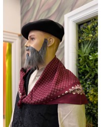 Pañuelo vasco hombre granate de diseño tradicional