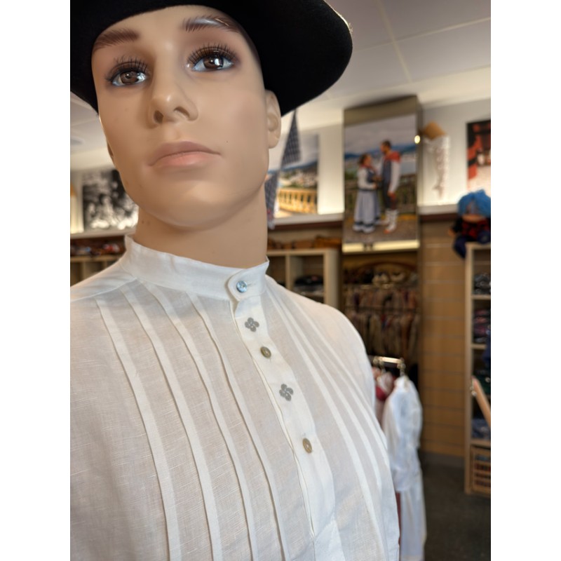 Traje vasco hombre completo con chaleco granate